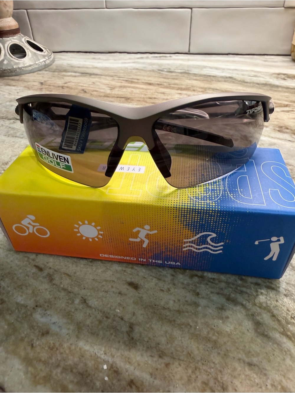 Men’s Sport Sunglasses - Java Fade Frame, Smoke Lenses